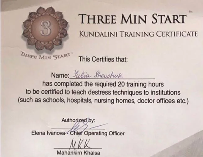 Kundalini training
